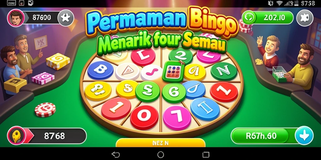 Tampilan gameplay Bingo yang seru dan dinamis.
