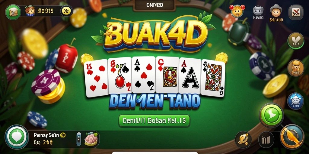 Tampilan gameplay domino yang penuh warna dan seru di BUAH4D.