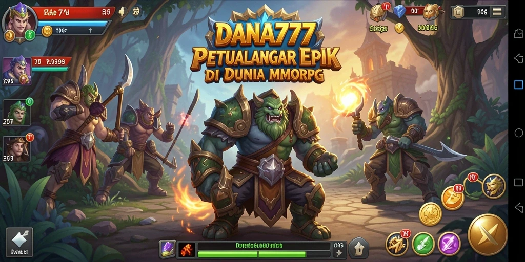 Gameplay epik DANA777 dalam aksi seru di dunia MMORPG.