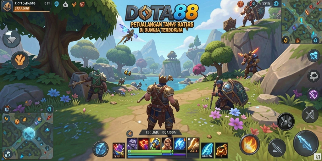 Gameplay DOTA88 yang mengasyikkan dalam dunia terbuka.