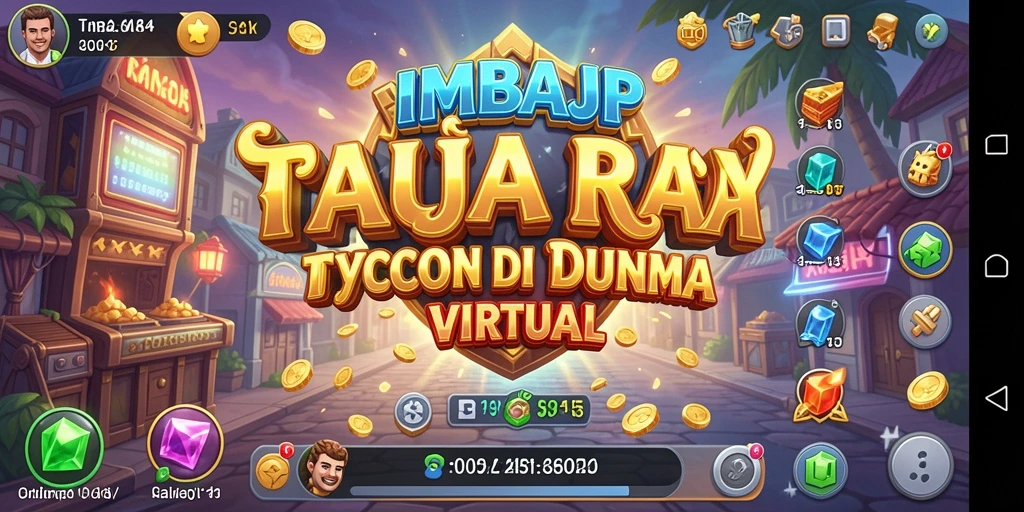 Tangkapan layar gameplay IMBAJP yang memperlihatkan pengelolaan bisnis yang seru.