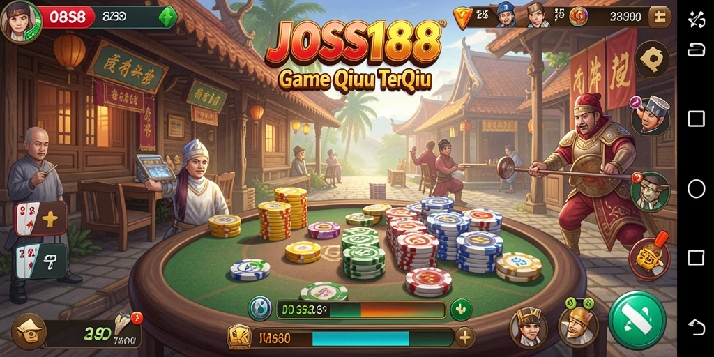 Screenshot gameplay QiuQiu JOSS188 yang seru dan menantang.