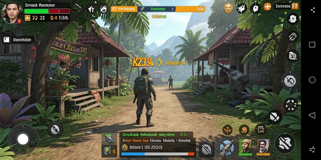 Tampilan gameplay K234 yang menakjubkan dengan grafis hidup.