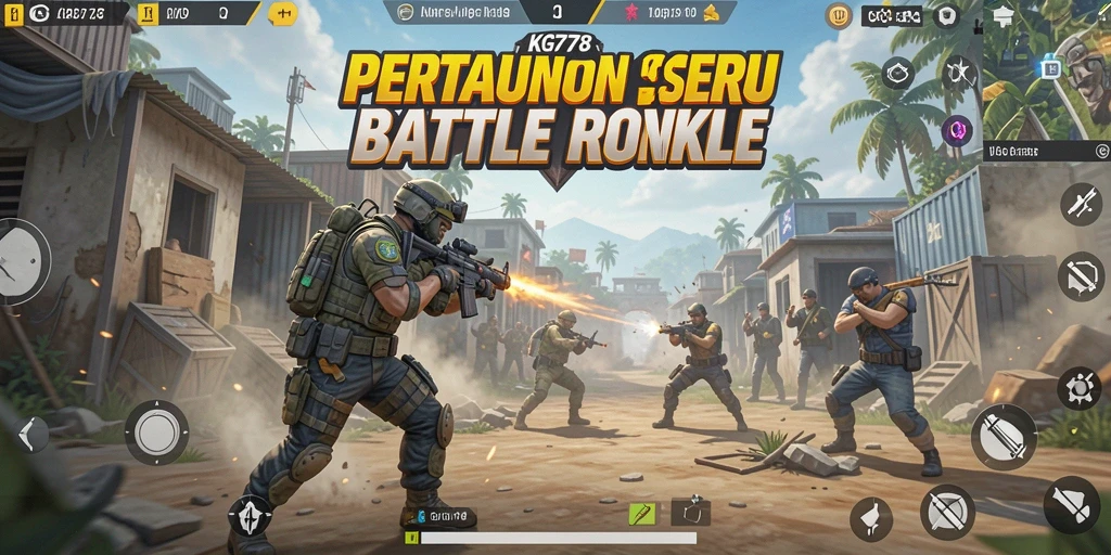 Screenshot KG778 menampilkan aksi seru pertarungan Battle Royale.