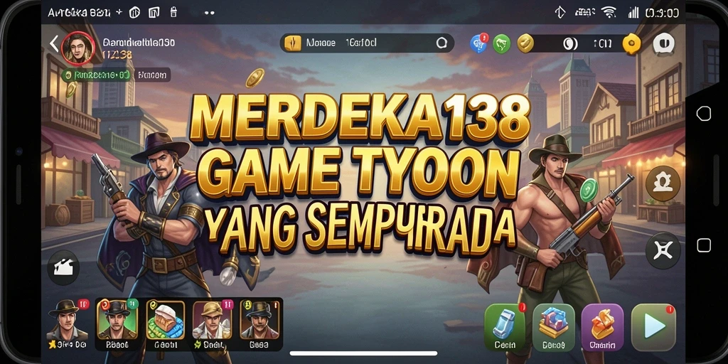 Screenshot gameplay <strong>MERDEKA138</strong> menampilkan aksi seru dalam membangun bisnis Tycoon.