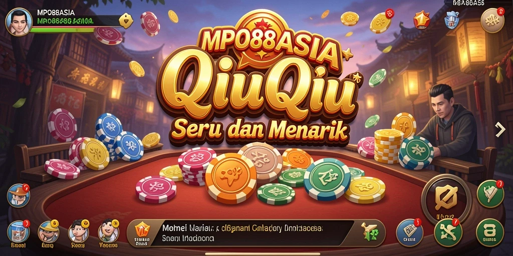 Tampilan menarik gameplay QiuQiu di MPO88ASIA.