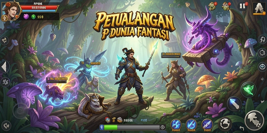 Tampilan gameplay seru di dunia petualangan RP886.