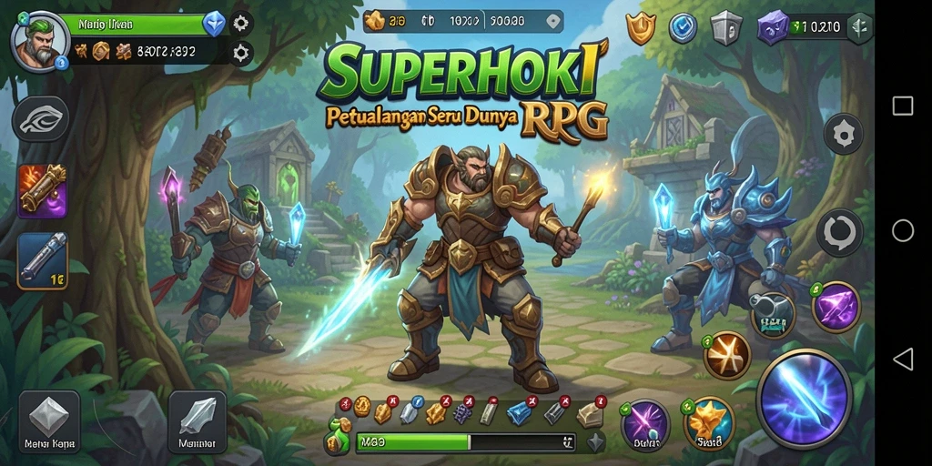 Tangkapan layar dari gameplay SUPERHOKI yang memukau dan penuh aksi.