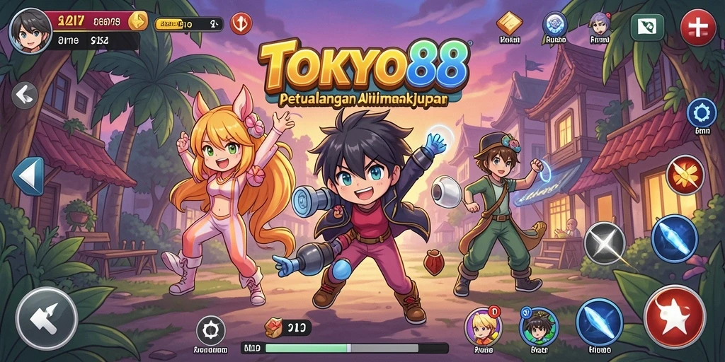 Tampilan menarik dari gameplay Anime di TOKYO88 yang penuh aksi.