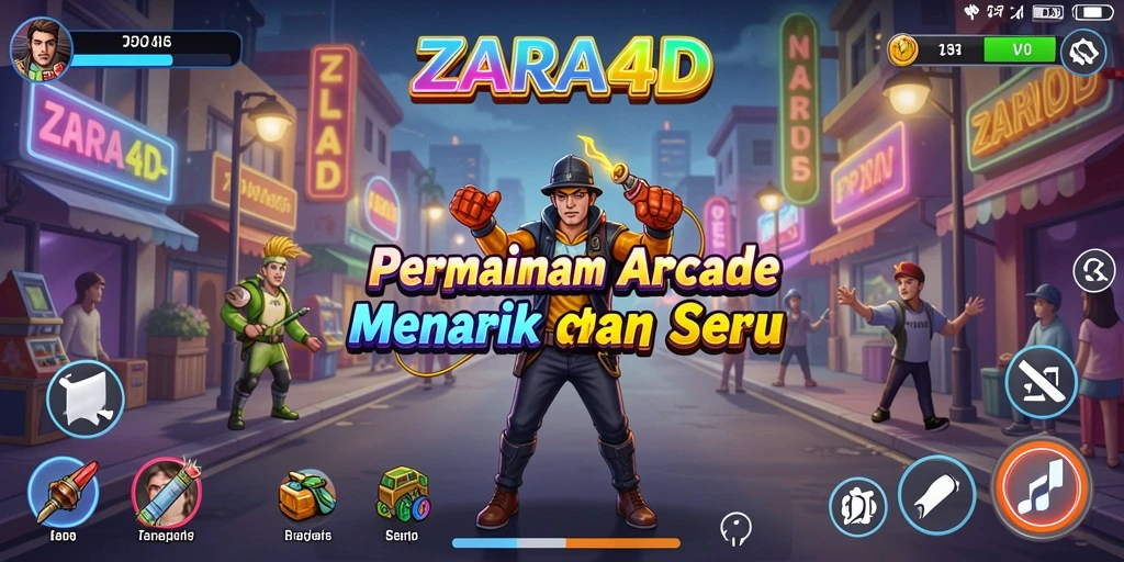 Tampilan gameplay ZARA4D yang mendebarkan dan penuh warna.